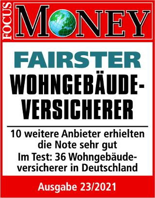 Focus Money, fairster Wohngebäudeversicherer